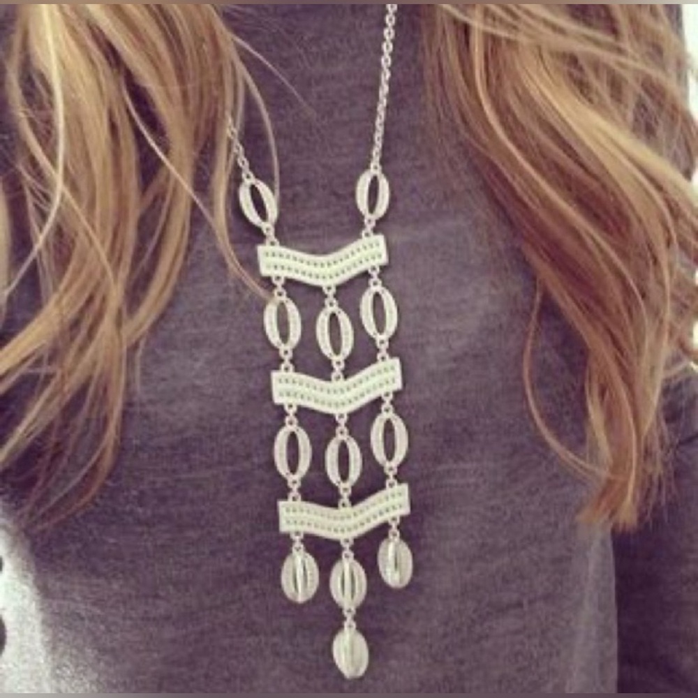 🆕 Stella & Dot - “Kimberley” Silver Necklace